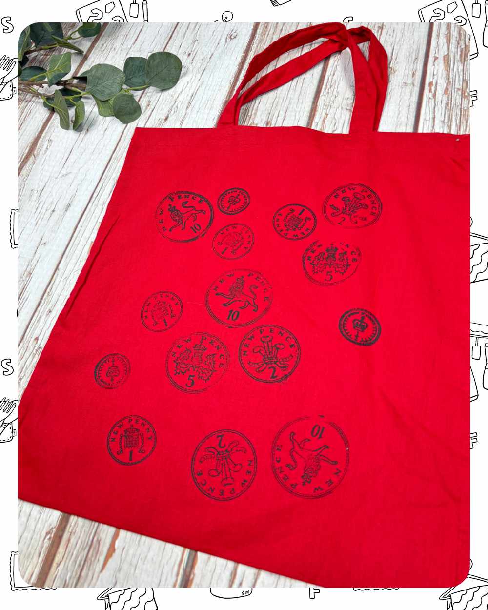 Ready To Ship: Totes- Pennies Print
