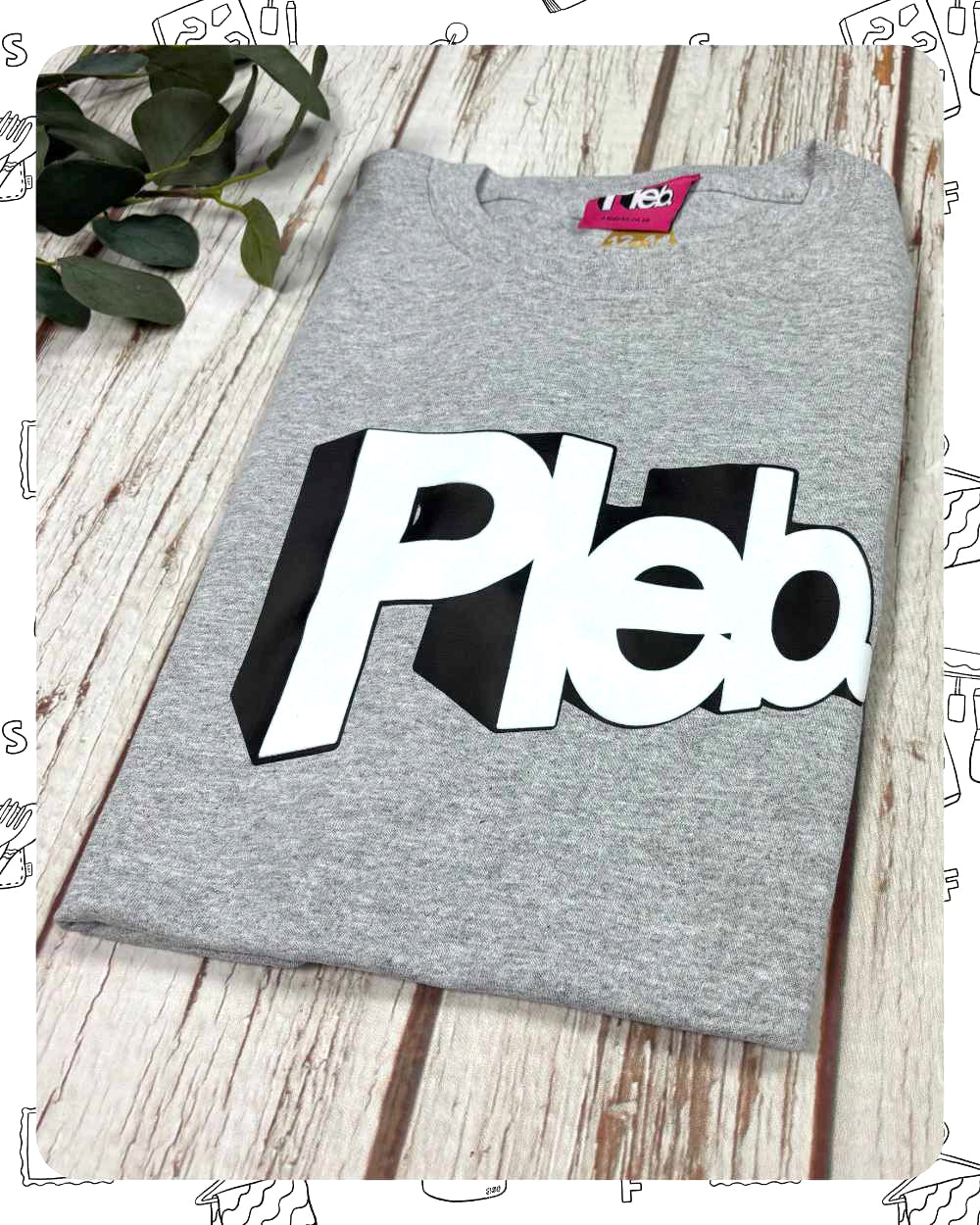 Ready To Ship: Kids Heather T-Shirt- Pleb- age 12-14 years