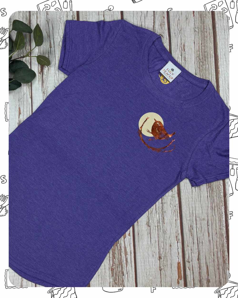 Ready To Ship: Womens Purple T-Shirt- Wren- Size XS & S