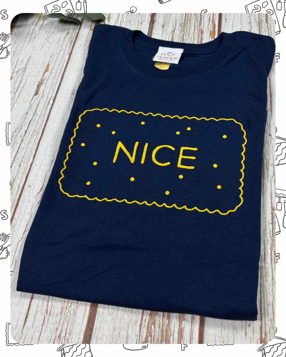 Ready To Ship: Unisex Navy T-Shirt Nice- Size S
