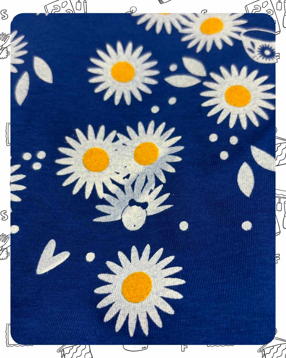 Ready To Ship: Womens Royal T-Shirt- Daisy- Size S, M