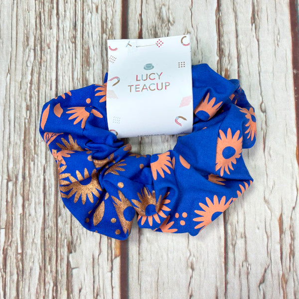 Scrunchies-Screenprinted Cotton 'Daisy'