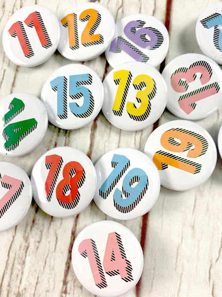 Birthday Pin Badges 11-19 - Bradford Buzz Accessories, Anniversary, Badges, Birthday 44ideas.co.uk