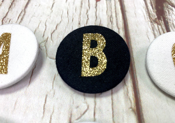 Fabric Glitter Letter Badges! Accessories, Badges, Font Not Found 44ideas.co.uk