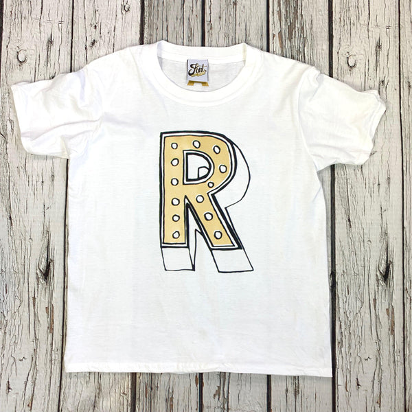Baby Letter T-Shirt - Juniper Red Baby Clothes, Font Not Found, Font: Juniper Red, New Baby, T-Shirts, T-Shirts: Letters 44ideas.co.uk