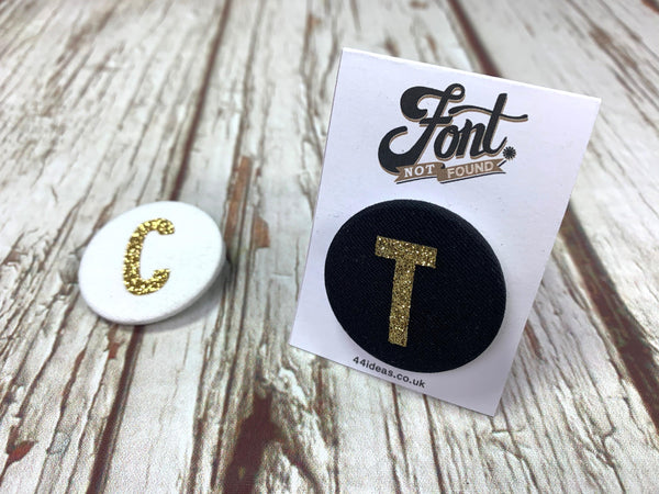 Fabric Glitter Letter Badges! Accessories, Badges, Font Not Found 44ideas.co.uk
