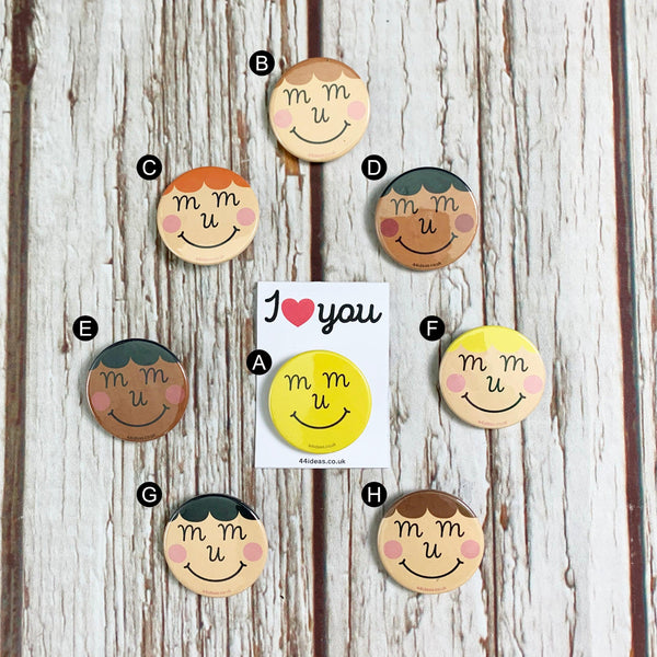 Mum Pin Badge Accessories, Badges, Pleb 44ideas.co.uk