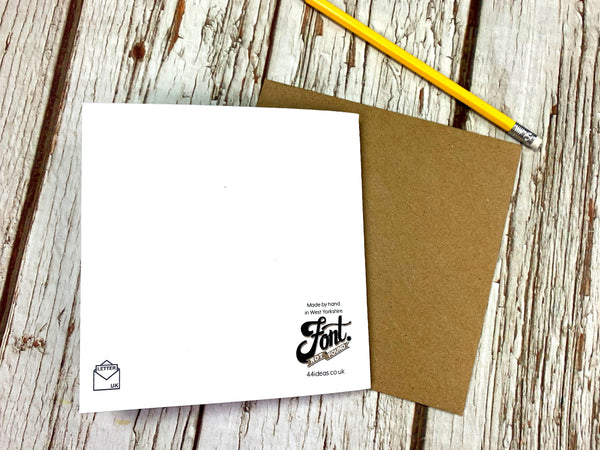 New Home-Handmade Greetings Card Cards, Font Not Found, Font: Juniper Red 44ideas.co.uk