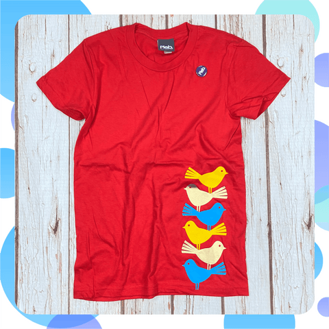 Ready To Ship: Ladies Red Big Bird T-Shirt~ XS Pleb, Womens Clothes 44ideas.co.uk