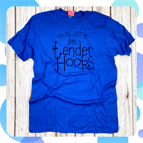 Ready To Ship: Mens Blue Tender Hook T-Shirt~ M & L Men's Clothes, Pleb 44ideas.co.uk