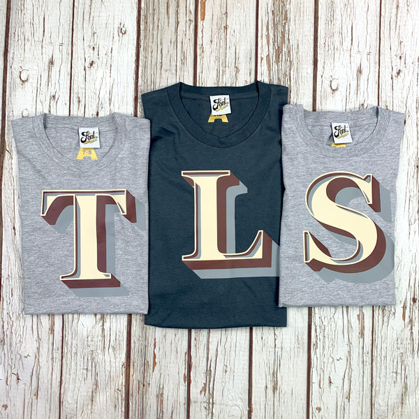 Ladies' Letter T-Shirt - Stirling Shadow Font Not Found, Font: Stirling Shadow, T-Shirts, T-Shirts: Letters, Womens Clothes 44ideas.co.uk