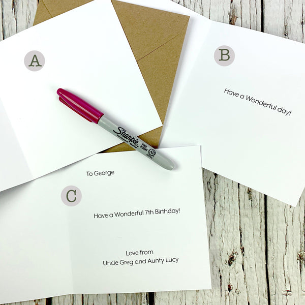New Home-Handmade Greetings Card Cards, Font Not Found, Font: Juniper Red 44ideas.co.uk