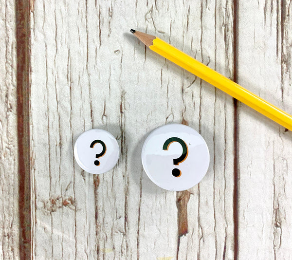 Punctuation Pin Badges - Branson Accessories, Badges, Font Not Found, Font: Branson 44ideas.co.uk
