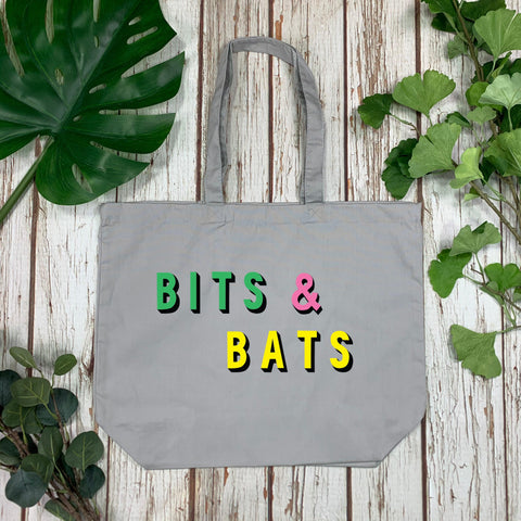 Organic Shopper Bag- Bits and Bats Accessories, Bags, Font Not Found 44ideas.co.uk