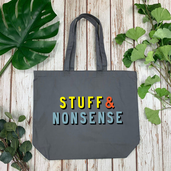 Organic Shopper Bag- Stuff and Nonsense Accessories, Bags, Font Not Found 44ideas.co.uk