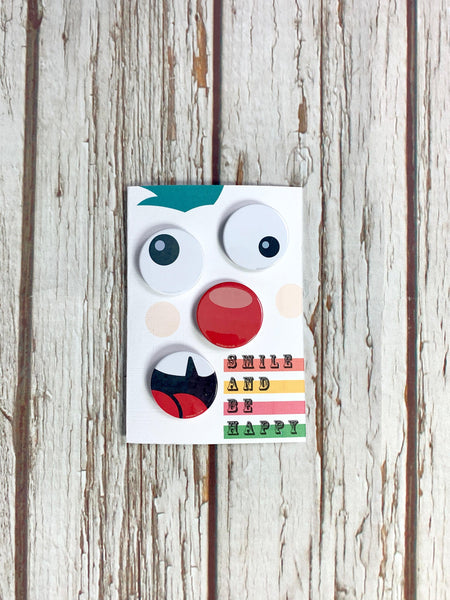 Birthday Badge Card- Smile Badges, Birthday, Cards, Pleb 44ideas.co.uk