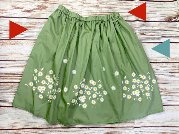 Daisy Skirt with Elasticated Waist and Pockets Lucy Teacup, Skirts, Womens Clothes 44ideas.co.uk