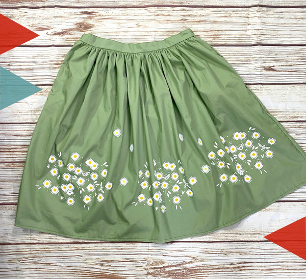 Daisy Skirt with Elasticated Waist and Pockets Lucy Teacup, Skirts, Womens Clothes 44ideas.co.uk