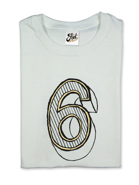 Number Six Kids' T-Shirt - Juniper Red Font Not Found, Font: Juniper Red, Kid's Clothes, T-Shirt: Numbers, T-Shirts 44ideas.co.uk