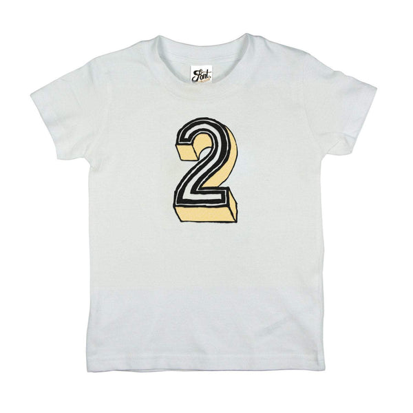 Number 2 Kids' T-Shirt - Juniper Red Font Not Found, Font: Juniper Red, Kid's Clothes, New Baby, T-Shirt: Numbers, T-Shirts 44ideas.co.uk