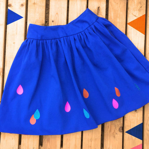 Blue Women's Raindrop Skirt Lucy Teacup, Skirts, Womens Clothes 44ideas.co.uk