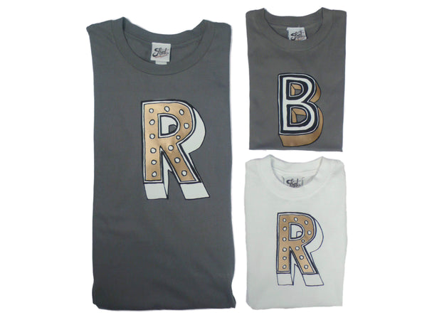 Dad/Child Matching T-Shirts - Juniper Red Deals, Father's Day, Font Not Found, Font: Juniper Red, Mother's Day, T-Shirts: Letters 44ideas.co.uk