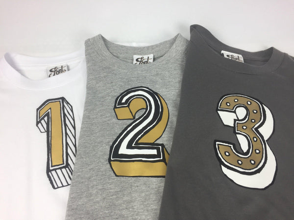 Number Seven Kids' T-Shirt - Juniper Red Font Not Found, Font: Juniper Red, Kid's Clothes, T-Shirt: Numbers, T-Shirts 44ideas.co.uk