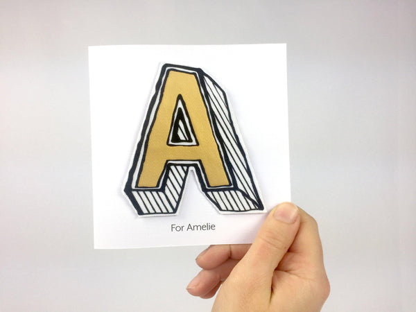 Personalised Alphabet Birthday Card Birthday, Cards, Font Not Found, Font: Juniper Red, New Baby 44ideas.co.uk