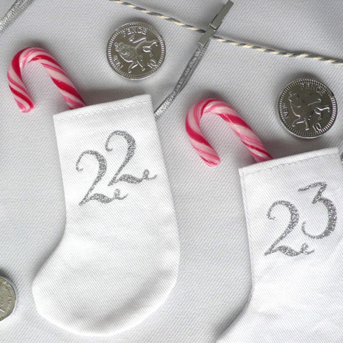 Advent Calendar Mini Stockings - The Monroe  44ideas.co.uk