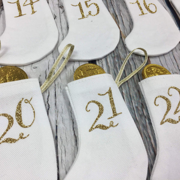 Advent Calendar Mini Stockings - The Monroe  44ideas.co.uk