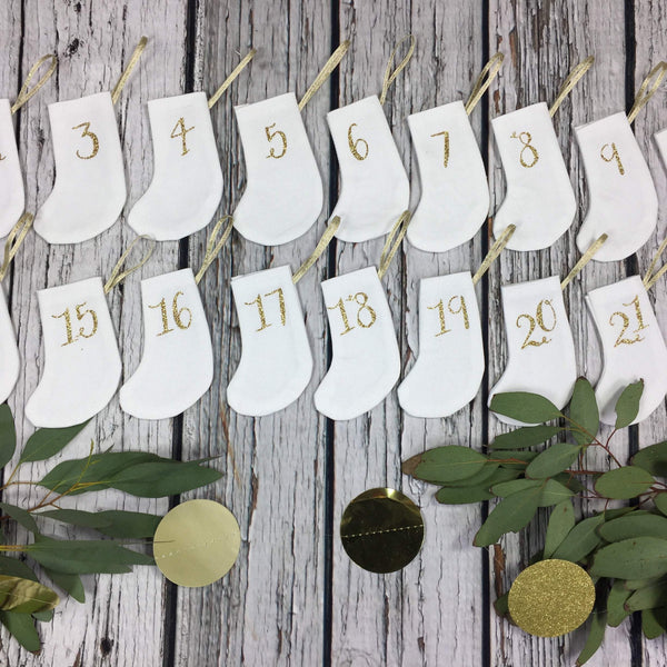 Advent Calendar Mini Stockings - The Monroe  44ideas.co.uk