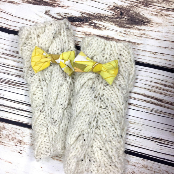 Cream Hand Knitted Gloves Accessories, Donalds Wally Hat, Gloves, Knitted 44ideas.co.uk