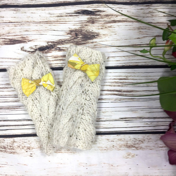 Cream Hand Knitted Gloves Accessories, Donalds Wally Hat, Gloves, Knitted 44ideas.co.uk