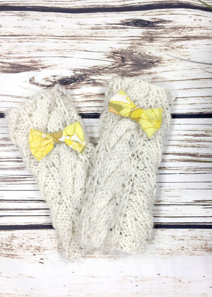 Cream Hand Knitted Gloves Accessories, Donalds Wally Hat, Gloves, Knitted 44ideas.co.uk