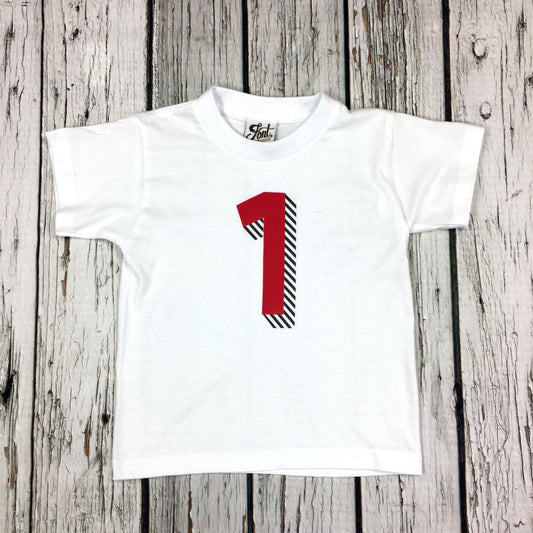 Kids' Number T-Shirts - Bradford Buzz Font Not Found, Font: Bradford Buzz, Kid's Clothes, T-Shirt: Numbers, T-Shirts 44ideas.co.uk