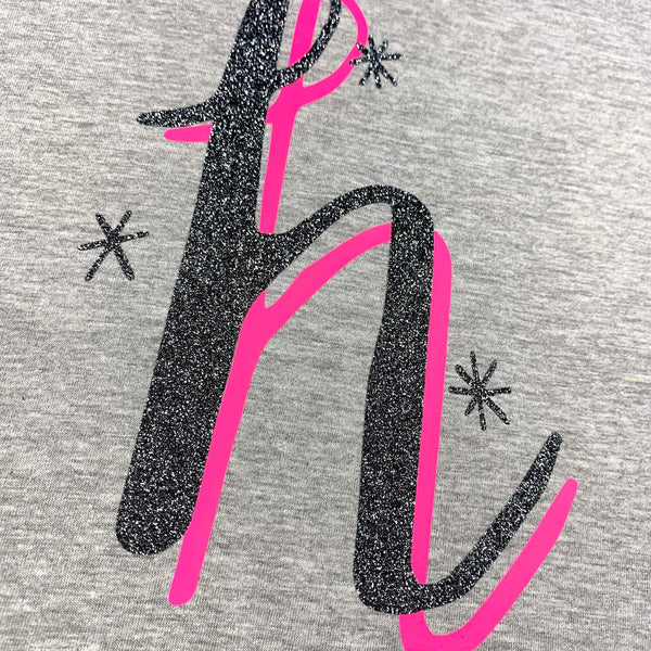Kids' Alphabet T-Shirt - The Monroe (Neon Pink) Font Not Found, Font: The Monroe, Kid's Clothes, T-Shirts, T-Shirts: Letters 44ideas.co.uk