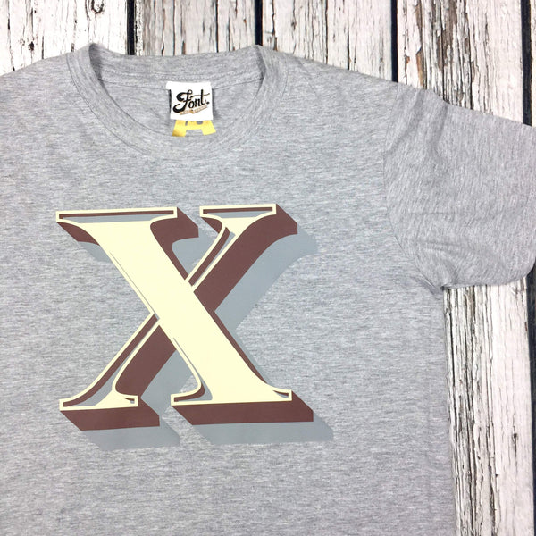 Ladies' Letter T-Shirt - Stirling Shadow Font Not Found, Font: Stirling Shadow, T-Shirts, T-Shirts: Letters, Womens Clothes 44ideas.co.uk