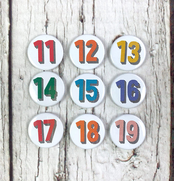 Birthday Pin Badges 11-19 - Bradford Buzz Accessories, Anniversary, Badges, Birthday 44ideas.co.uk