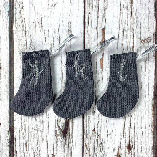 Christmas Mini Grey Stocking - The Monroe Christmas, Christmas: Stockings, Font Not Found, Font: The Monroe 44ideas.co.uk