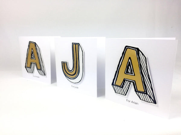 Personalised Alphabet Birthday Card Birthday, Cards, Font Not Found, Font: Juniper Red, New Baby 44ideas.co.uk