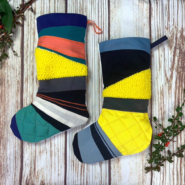 Bright Christmas Stocking - Patchwork, Punch Hook Christmas, Christmas: Stockings 44ideas.co.uk