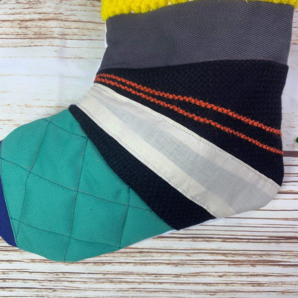 Bright Christmas Stocking - Patchwork, Punch Hook Christmas, Christmas: Stockings 44ideas.co.uk