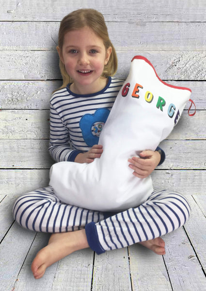 Large Christmas Stocking - Bingley Bang Christmas, Christmas: Stockings, Font Not Found, Font: Bingley Bang, Rainbow 44ideas.co.uk