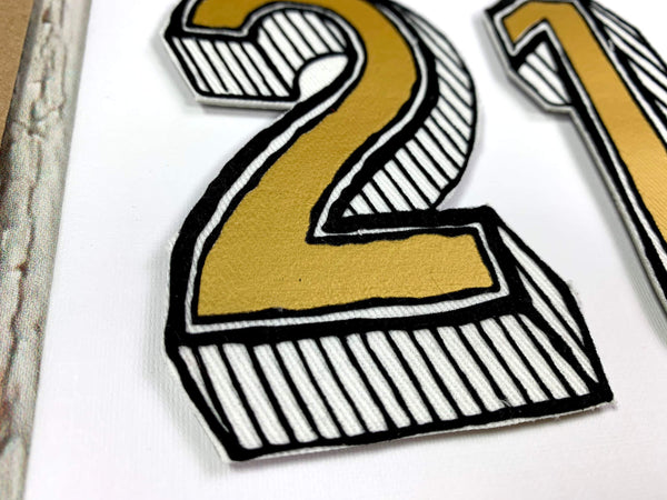 Handmade Birthday Card Numbers/Age 20-80 Birthday, Cards, Font Not Found, Font: Juniper Red 44ideas.co.uk