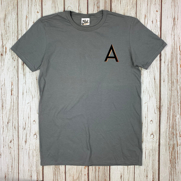 Male Pocket Letter T-Shirt - Branson Font Not Found, Font: Branson, Men's Clothes, T-Shirts, T-Shirts: Letters 44ideas.co.uk