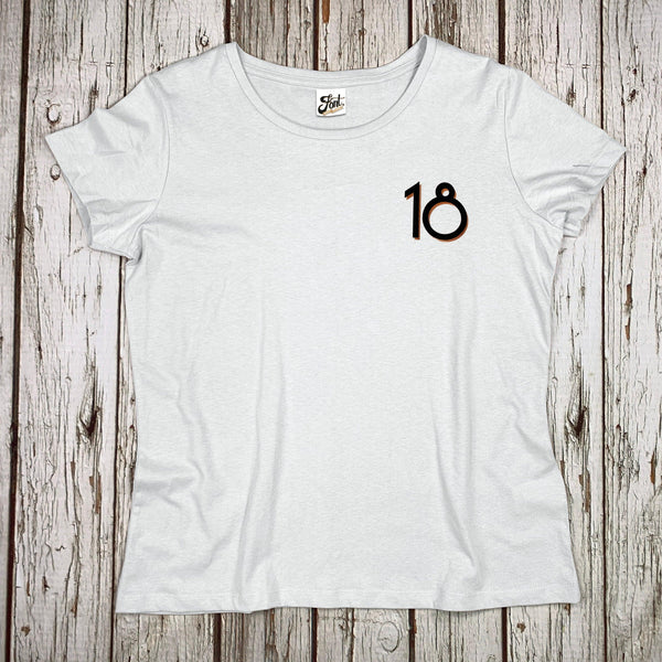 Women's Age Organic T-Shirt 18th, 21st, 30th, 40th, 50th - Branson Font Not Found, Font: Branson, T-Shirt: Numbers, T-Shirts, T-Shirts: Letters, Womens Clothes 44ideas.co.uk
