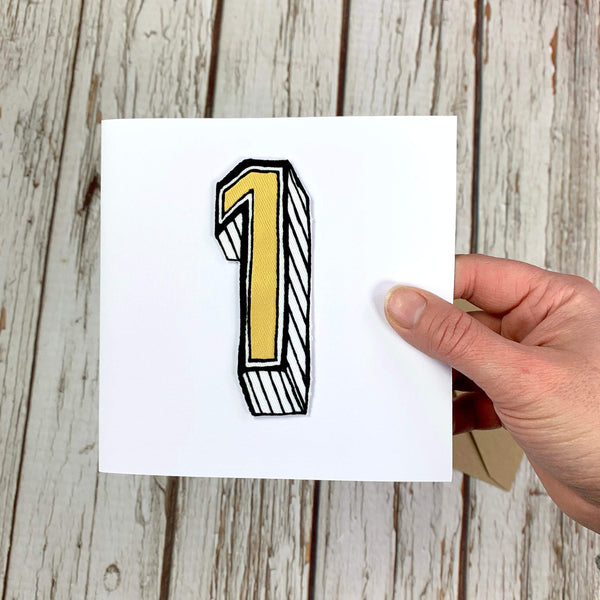 Personalised Birthday Card. Numbers/ Age 1-10 Birthday, Cards, Font Not Found, Font: Juniper Red 44ideas.co.uk