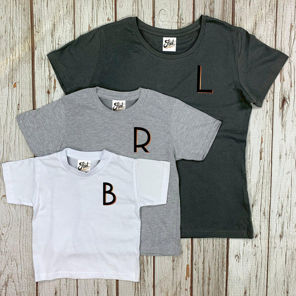 Women's Organic Letter T-Shirt - Branson Font Not Found, Font: Branson, T-Shirts, T-Shirts: Letters, Womens Clothes 44ideas.co.uk