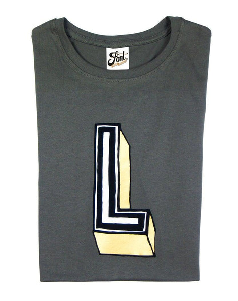 Women's Letter T-Shirt - Juniper Red Font Not Found, Font: Juniper Red, T-Shirts, T-Shirts: Letters, Womens Clothes 44ideas.co.uk