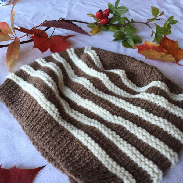 Woollen Hand-Knitted Brown Hat Accessories, Donalds Wally Hat, Hats, Knitted 44ideas.co.uk